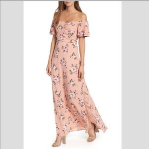 Nordstrom ROW A Off the Shoulder Maxi Dress